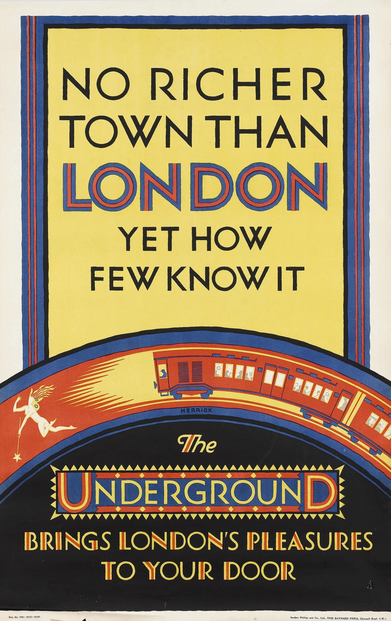 Illustration for article titled 1920s London Underground Posters Remind Us That Trains Are Wonderful